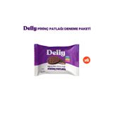 Delly 6 Adet Şekersiz / Çikolata Kaplı Pirinç Patlağı 37 g