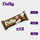 Delly Cappuccino Aromalı Çikolata Kaplı Yüksek Protein Bar 12 x 40 G