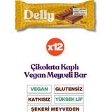 Delly Çikolata Kaplı Bademli & Ananaslı Meyveli Bar 35G x 12ADET - 12 Adet