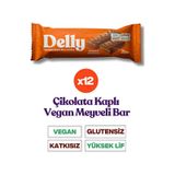 Delly Çikolata Kaplı Bademli Portakallı Meyveli Bar 12 x 35 G