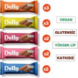 Delly Çikolata Kaplı - Meyveli Bar Karışık Kutu 35g X 12 Adet