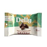 DELLY Şekersiz Bitter Çikolata Kaplı Badem 40g x 12 Adet