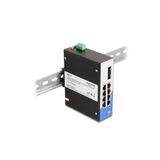 Delock 88016 - Endüstriyel Gigabit Ethernet Anahtarı 8 Bağlantı Noktalı Rj45 Dın Rayı İçin 2 Bağlantı Noktalı Sfp