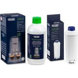DeLonghi 500ML Kireç Çözücü Solüsyon ve Su Filtresi Seti Plastik Malzemeden Üretilmiş Kahve Makinesi Aksesuarı