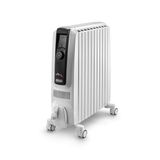 De'Longhi Dragon 4 Pro TRDX41025E radyatör, klasik yağlı radyatör, 3 güç kademeli, 24 saat zamanlayıcı, antifriz ve eko fonksiyonu, güvenlik termostatı, 2500 Watt, beyaz