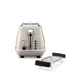 Delonghi Icona Vintage İki Dilim Ekmek Kızartma Makinesi - Gri