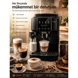 DeLonghi Magnifica Start Tam Otomatik Kahve Makinesi 1450 W Gri/siyah