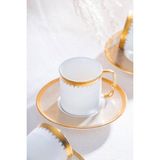 Delora 6 Kişilik Kahve Fincan Takımı - 90 ml - Renkli