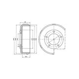 Delphi Bf316 Fren Kampanası Arka Ford Transit 00 05/06