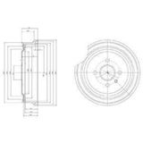 DELPHI BF367 FREN KAMPANASI ASTRA G 98- ASTRA F 91- VECTRA B 95-