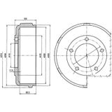 DELPHI BF478 Fren Kampanası Ford Transit 00-05/06 Arka