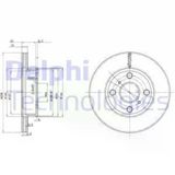 DELPHI BG2424 FREN DİSKİ ÖN Corolla Uyumlu AE92 88-92 KARBÜRATÖRLÜ HAVA