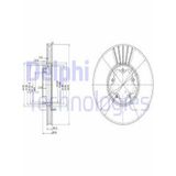 Delphi BG3676 Oto Önden Çeker Ön Fren Diski