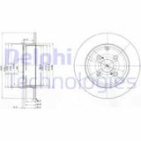 Delphi BG3974 Arka Fren Diski