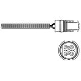 Delphi Es20313-12B1 Oksijen Sensörü - Mercedes Classe A 168 10 97 0015400517