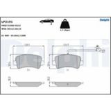 Delphi Fren Balatası Arka (128MM) Movano B Master Iv 10-