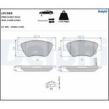 Delphi Fren Balatası On (122MM) Corsa D 1.0.1.2.1.3 Cdtı 06-