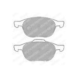 Delphi Ön Fren Disk Balata ( Ford Focus Cmax 04-15) ( Mazda3 03/10) (Volvo S40-V50-C30-C70) (04-13) (1