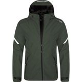 Delpino Erkek Haki Su ve Rüzgar Geçirmez Softshell Mont Orta Kalınlıkta Doğa Sporları İçin
