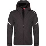 Delpino Erkek Rüzgar Geçirmez Softshell Mont Siyah Standart Kalıp Outdoor