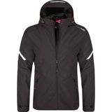 Delpino Erkek Su ve Rüzgar Geçirmez Softshell Mont Siyah Renkli Standart Fit Outdoor Kullanım