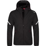 Delpino Erkek Su ve Rüzgar Geçirmez Softshell Mont Siyah Standart Kalıp Outdoor Kullanım İçin