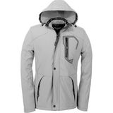 Delpino Su ve Rüzgar Geçirmez Kürklü Softshell Erkek Mont Taş Renk Standart-Fit Kesim - 2XL