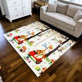 DELT Premium Katlanabilir Çift taraflı çocuk bebek Oyun Matı Harfler (150*200 CM*1 CM Kalınlık)- ÇANTALI