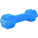 Delta 1 kg Ağırlığında PVC Dambıl Mavi Renkli El Anatomisine Uygun Tasarım 171
