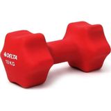 Delta 10 Kg x 1 Adet Deluxe Neopren Kaplı Kırmızı Demir Dambıl
