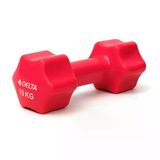 Delta 10 Kg X 1 Adet Deluxe Pvc Kaplama Kırmızı Demir Dambıl