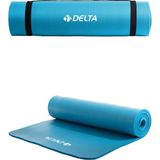 Delta 10 mm Kalınlıkta Taşıma Askılı Pilates Minderi Yoga Matı Konforlu Kullanım İçin - Mavi