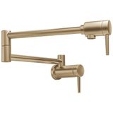 Delta 1165LF modern duvar askısı Double Griff pot Filler musluk Dual Swing J, 1165LF-CZ