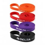 Delta 15-25-35-45 KG 4 Adet Direnç Bandı Barfiks Kas Güç Geliştirme Pilates Cross Training Power Band Seti