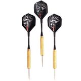 Delta 18 Gr. Dart Oku (3’lü Set) - Çelik Uç + Pirinç Gövde + Renkli Kanat - Dart Oku Seti