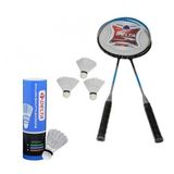 Delta 2 Adet Badminton Raketi + Çantası + 9 Adet Orta Hız Sevenler İçin Badminton Topu Seti