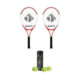 Delta 2 Adet Max Joys 21 İnç Çocuk Tenis Raketi + 2 Adet Tenis Çantası + 3 Adet Expert Seviye Maç Topu