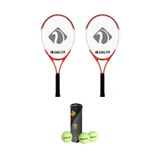 Delta 2 Adet Max Joys 21 İnç Çocuk Tenis Raketi + 2 Adet Tenis Çantası + 3 Adet Prof. Seviye Maç Topu