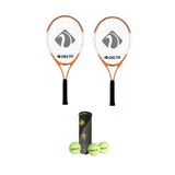 Delta 2 Adet Max Joys 23 İnç Çocuk Tenis Raketi + 2 Adet Tenis Çantası + 3 Adet Prof. Seviye Maç Topu