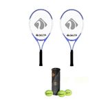 Delta 2 Adet Max Joys 25 İnç Çocuk Tenis Raketi + 2 Adet Tenis Çantası + 3 Adet Expert Seviye Maç Topu