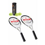 Delta 2 Adet Valley 27 İnç L2 Grip Yetişkin Tenis Raketi + 2 Adet Tenis Çantası + 3 Adet Expert Maç Topu
