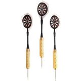 Delta 22 Gr. Dart Oku (3’lü Set) - Çelik Uç + Pirinç Gövde + Renkli Kanat - Dart Oku Seti - 22 gr