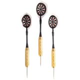 Delta 22 Gram Dart Oku (3’lü Set) - Çelik Uç + Pirinç Gövde + Renkli Kanat - Dart Oku Seti