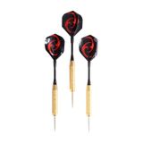Delta 24 Gr. Dart Oku 3 Lü Set - Çelik Uç + Pirinç Gövde + Renkli Kanat - Dart Oku Seti