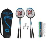 Delta 4 Adet Badminton Raketi + Çantası + 9 Adet Dengeli Hız Yeni Başlayanlar Için Badminton Topu