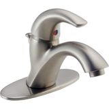 Delta 583LF-Sswf C-Spouts Single Handle Centerset Lavatory musluk, paslanmaz by Delta musluk
