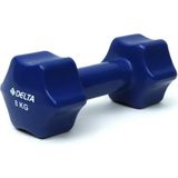Delta 8 Kg x 1 Adet Deluxe Pvc Kaplama Koyu Mavi Demir Dambıl