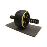 Delta- Ab Wheel Egzersiz Fitness Tekerleği Karın Kası Ab Slider Kondisyon Spor Aleti-Siyah-Sarı