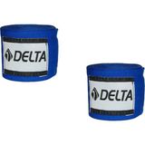 Delta Boks Kickbox Muay Thai Sanda El Bandajı 3,5 Metre x 2 Standart Kullanım Amacı ile Mavi