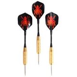 Delta Dart Oku (3’lü Set) - Çelik Uç + Pirinç Gövde + Renkli Kanat - Dart Oku Seti, 20 GR